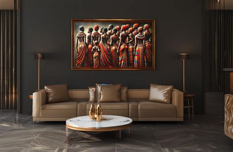 Vibrant African Heritage Art Print Tribal Unity, Cultural Expression ...