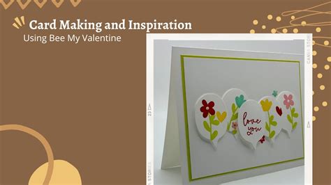 Card Making And Inspiration Using The Bee My Valentine Stamp Set YouTube