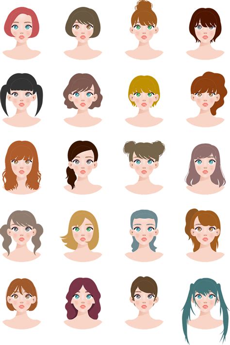 Free Hair Styles Vector Art - Download 2,454+ Hair Styles Icons & Graphics - Pixabay