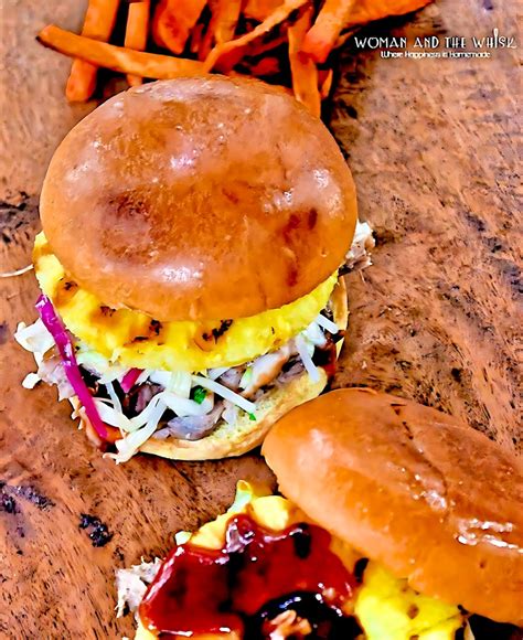 Hawaiian Pulled Pork Sandwich Woman And The Whisk