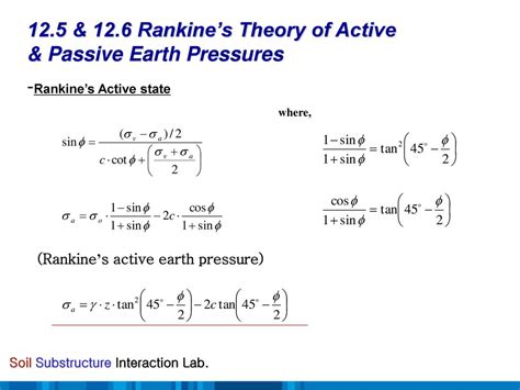 Chapter 12 Lateral Earth Pressure At Rest Rankine And Coulomb Ppt