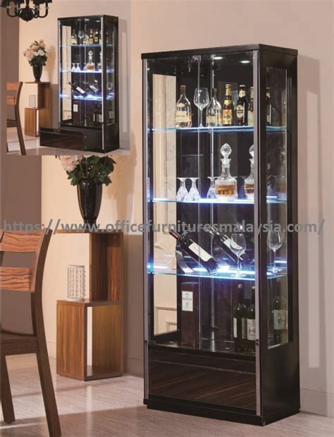 6 3ft Lockable Glass Display Cabinet With Led Lights Almari Kabinet