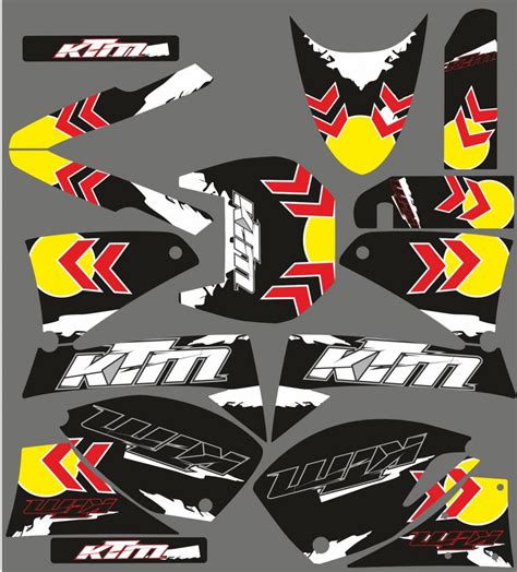 Graphic Kit Ktm 640 Lc4 Arrow Black Kitdeco Motofr