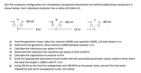 Solved Q1 The Conductor Configuration Of A Completely Chegg