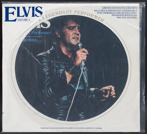 Lot Detail Elvis Presley A Legendary Performer Volume 3 Limited