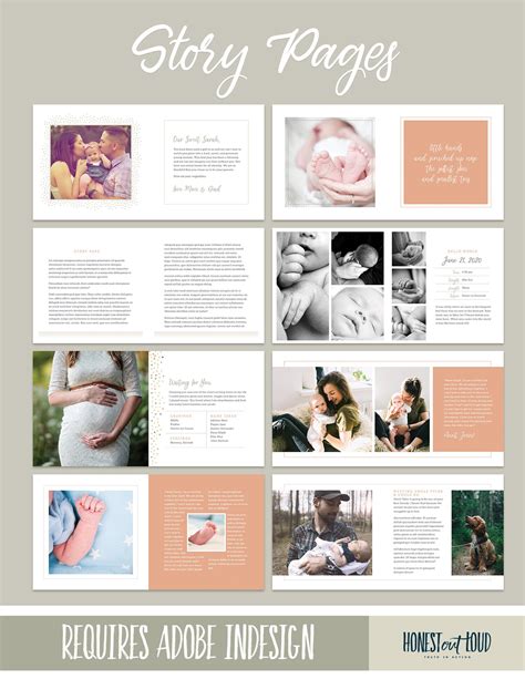 Baby Book Album Template Adobe Indesign Instant Printable Download New ...