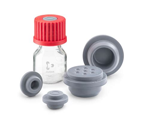 DWK Life Sciences DURAN Open Topped Screw Cap Central Aperture Red