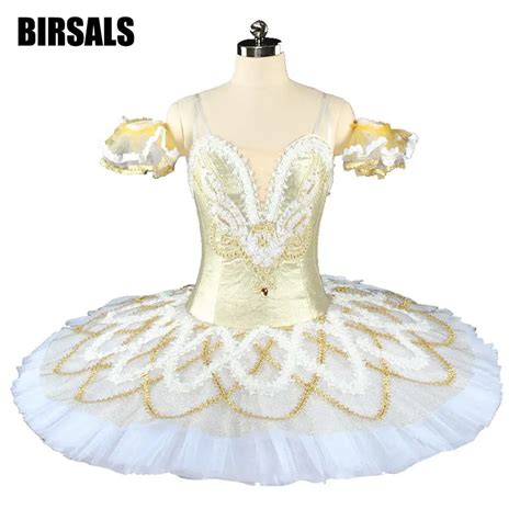 Women Nutcracker Professional Ballet Tutu Gold Snow Adult Sleeping