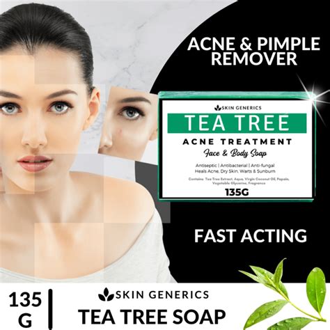 [ Anti Acne Face Whitening ] Skingenerics Organic Tea Tree Soap Anti