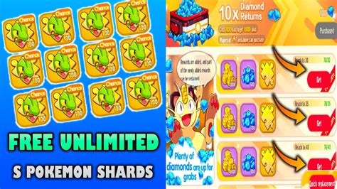 GET FREE S POKEMON SHARDS GET EXTRA DIAMONDS IN MEGAMON YouTube