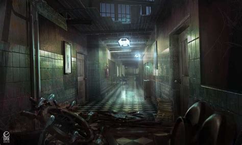 Underground Hallway Ivana Radin Kovic Concept Art Cyberpunk City