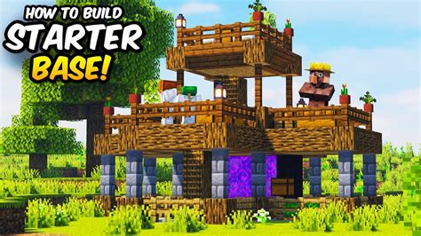 How To Build A 2 Player Survival Base And House In Minecraft Easy