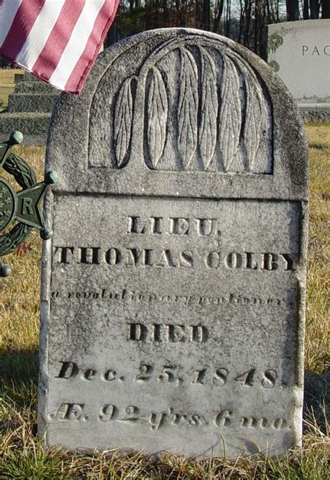 Lieut Thomas Colby Find A Grave Memorial