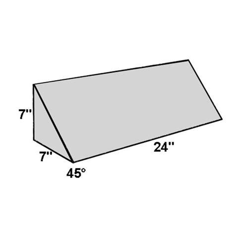 Covered Foam Wedge 45 Degree Angle - Radiation Products Design, Inc.