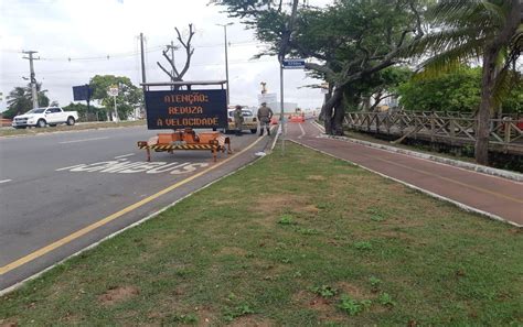 Trecho De Ciclovia Na Avenida Beira Mar Em Aracaju Continua Interditado