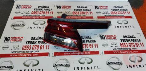 NİSSAN QASHQAİ SAĞ DIŞ STOP DOLU PAKET OEM SIFIR J12 2022 Çıkma Yedek