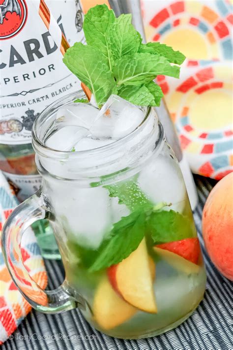 Peach Mojito Recipe Recipe Tasty Cocktail Recipes