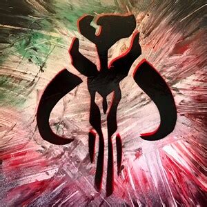 Star Wars Mandalorian Logo Star Wars Spray Paint Art Star Wars Art