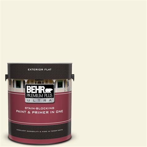 Behr Premium Plus Ultra 1 Gal Bwc 03 Lively White Flat Exterior Paint