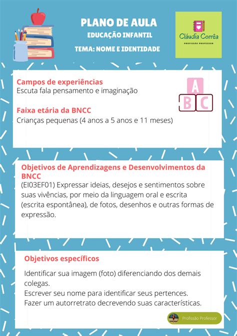 As 10 Melhores Ideias E Inspirações De Planos De Aula Infantis