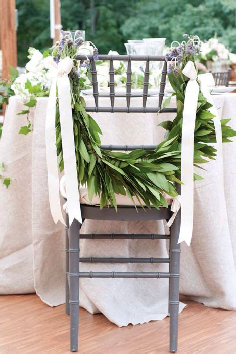 Creative Chair Decor Ideas Unique Wedding Flowers Wedding