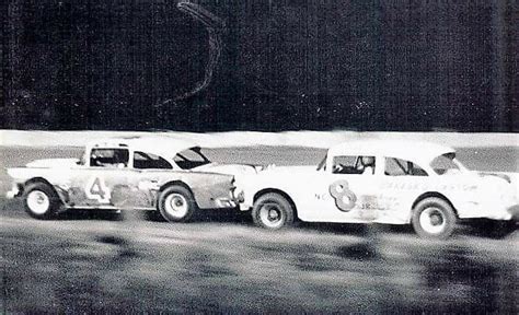 Rex White (#4) and Ralph Earnhardt (#8) at Columbia Speedway | Vintage ...