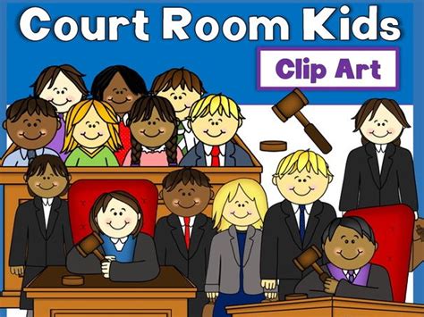 Court Room Kids Clip Art | Teaching Resources