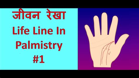 Jeevan Rekha Or Life Line Palmistry In Hindi जीवन रेखा हस्त रेखा