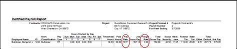 Calculating And Displaying Fringe Benefits On A Certified Payroll Report Quickbooks For