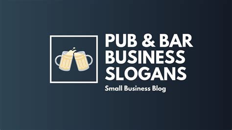 Catchy Pub Bar Business Slogans YouTube