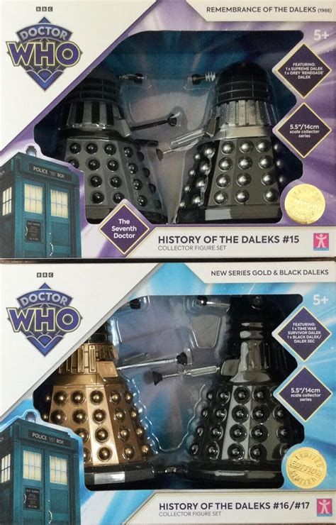 The History Of The Daleks 15 AND 16 17 Daleks Character Options