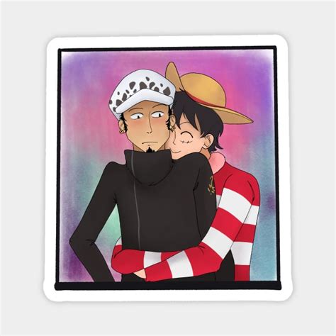 A hug from Luffy! - One Piece - Magnet | TeePublic