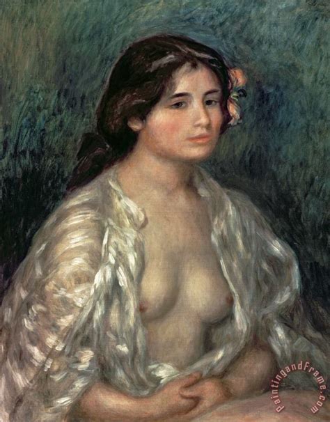 Pierre Auguste Renoir Woman Semi Nude Painting Woman Semi Nude Print