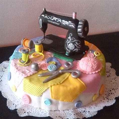 Torta Para Costurera O Modista Sewing Cake Fondant Cake Designs