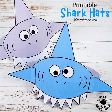 Shark Hat Template Printable