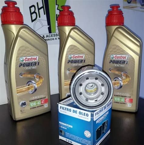 Castrol 10w40 Kit Troca Óleo Yamaha Mt09 Ffp004 Cxx Parcelamento sem