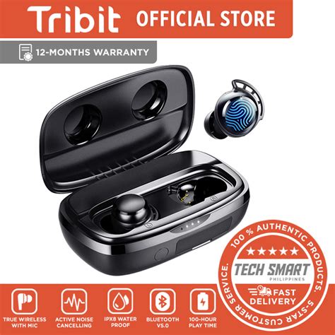 Wireless Earbuds, Tribit 100H Playtime Bluetooth 5.0 IPX8 Waterproof ...