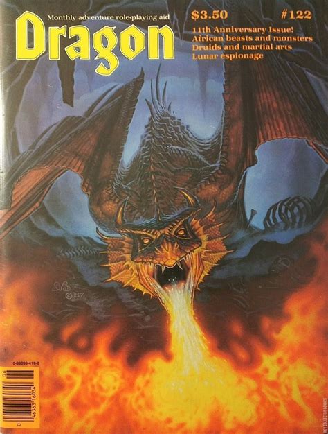 Dragon Magazine 122 Published June 1987 Key Collecto