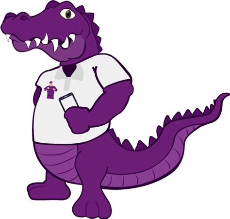 Download 28 Apr Purple Gator Clipart 1894638 Pinclipart