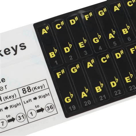 Piano Key Stickers Piano Keyboard Tune Stickers Kit for Piano – Toys Ace