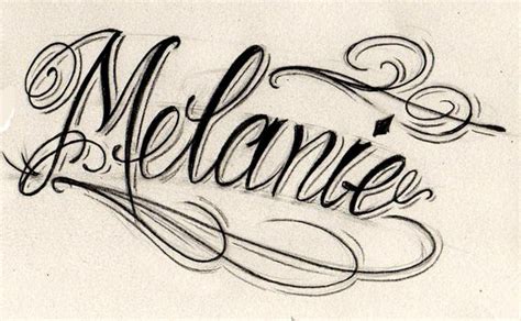 Mel By WillemXSM Amazing Name Tattoo