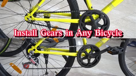 How To Install Gears In Bicycle Gears Install In Normal Cycle Mtb Gear Install Gear