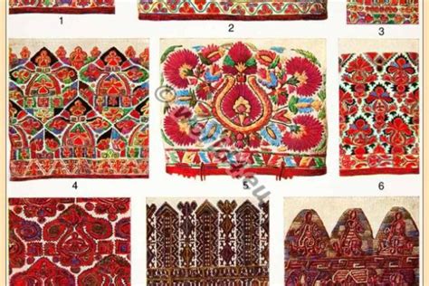 Traditional Greek embroidery patterns.