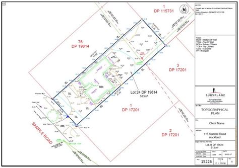 Topographic Survey Site Survey Before Construction Survplanz