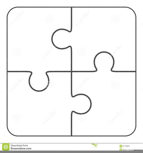 Four Interlocking Puzzle Pieces Clipart Free Images At