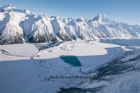 Tasman Lake Aerial Winter | New Zealand Landscape Photography | NZ ...