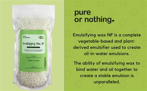 Pure Or Nothing Non Gmo Emulsifying Wax Nf Pastilles 1