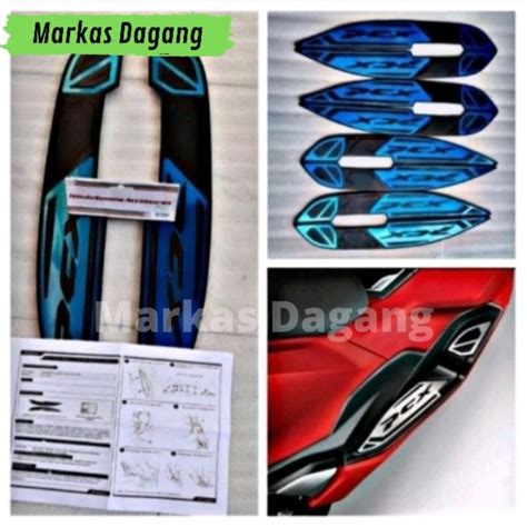 Jual Bordes Pijakan Kaki Karpet Motor Honda PCX 160 Original AHM