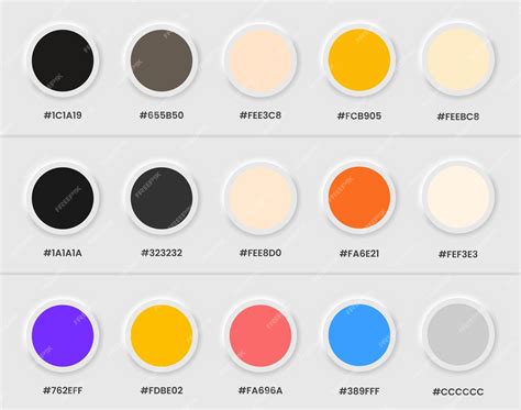 Premium Vector Colour Catalogue Set Of Pantone Colour Palette In Rgb