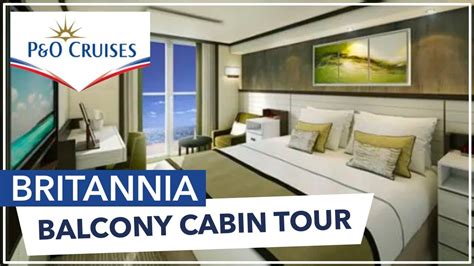 P O BRITANNIA Standard Balcony Cabin Tour E327 YouTube